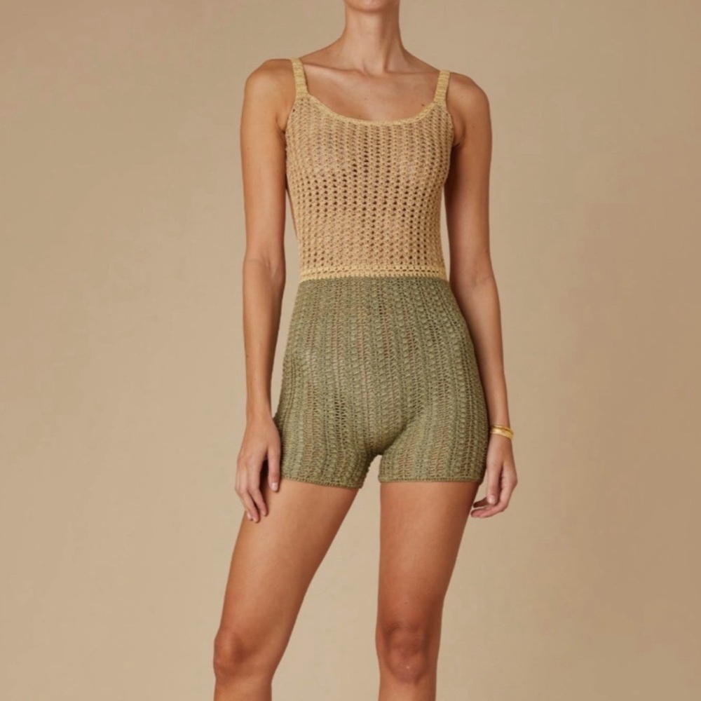 NWT Savannah Morrow The Label - Leo Knit Romper Size Small